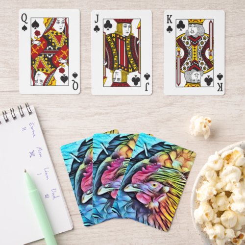 CHICKEN  PINOCHLE CARDS