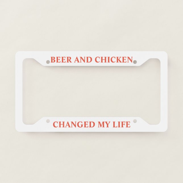 CHICKEN PLATE LICENSE PLATE FRAME (Front)