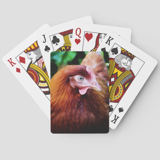 Chicken playing cards (Back)