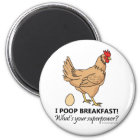 Chicken Poops Breakfast Funny Design
