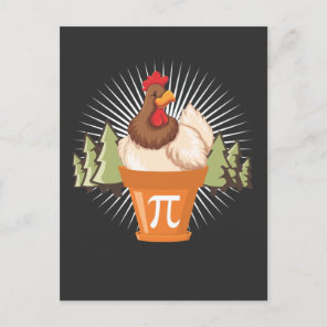 Chicken Pot Funny Pi Day Math lover 3.14 Postcard