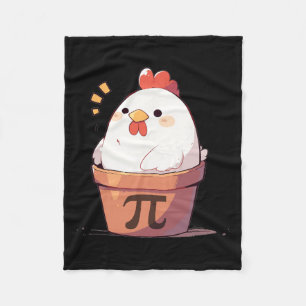 Chicken Pot Pi Day Men Women Kids Math Teacher Gif Fleece Blanket