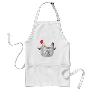 chicken pot pi - Funny Math Adult Apron