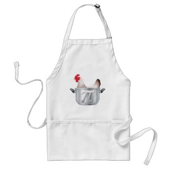 Chicken Pot Pi - Funny Math Adult Apron by ginjavv at Zazzle
