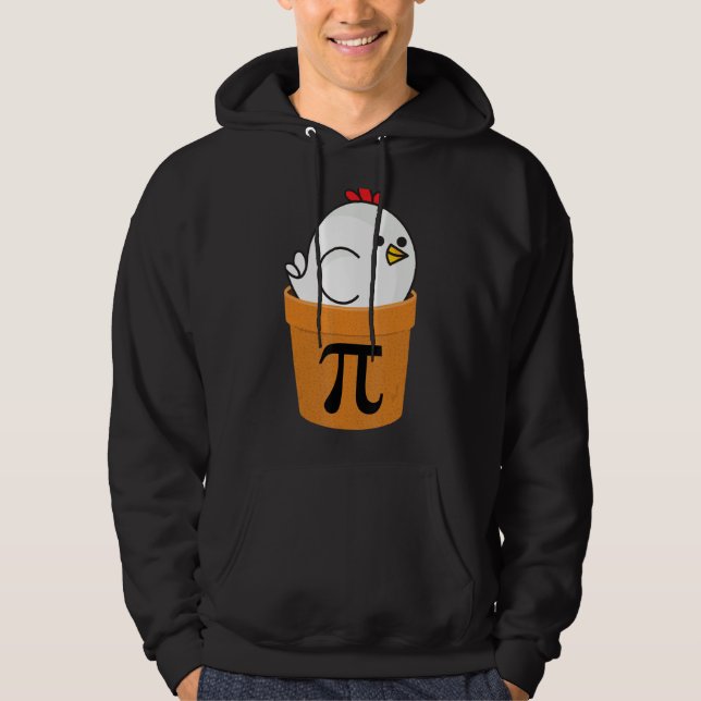 Chicken Pot Pi  Funny Math Day  2 Hoodie (Front)