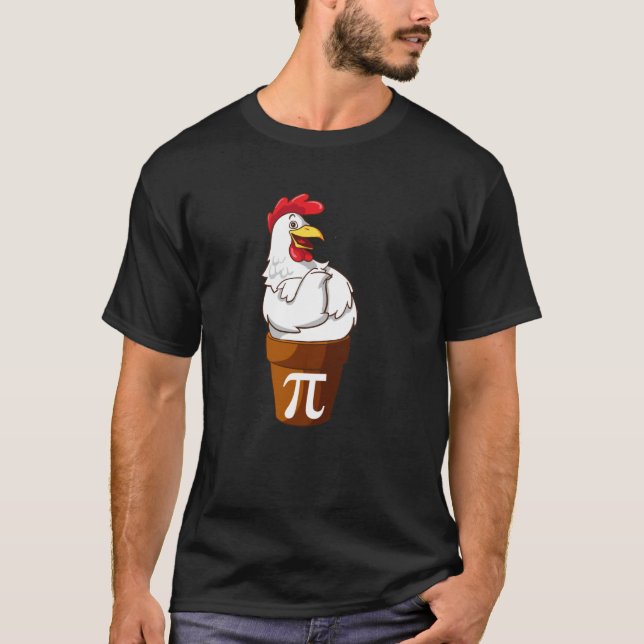 Chicken Pot Pi Funny Pi Day Chicken Pot Pi T-Shirt (Front)