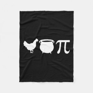 Chicken Pot Pi Pi Day Vintage Retro Math Lover  Fleece Blanket