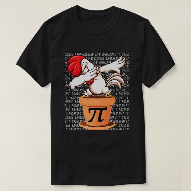 Chicken Pot Pi Shirt Pi Day 2023 Funny Math 3 14 M (Design Front)