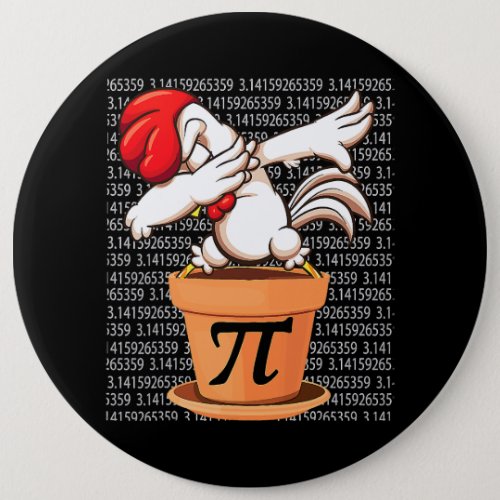 Chicken Pot Pi Shirt Pi Day 2023 Funny Math 3 14 M Button