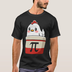 Chicken Pot Pi Symbol Math Boys Girls T-Shirt