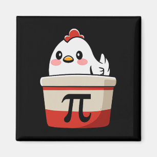 Chicken Pot Pie Funny Math Lover Pun Pi Day Studen Magnet