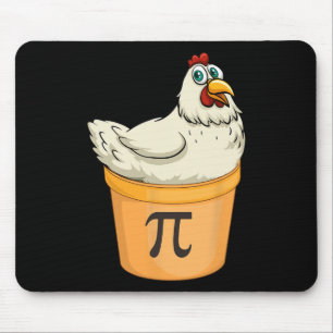 Chicken Pot Pie Funny Math Pun Chicken Pot Pi Mouse Pad
