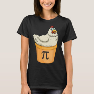 Chicken Pot Pie Funny Math Pun Chicken Pot Pi T-Shirt