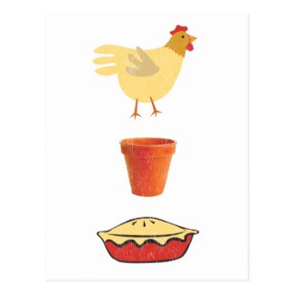 Chicken Pot Pie Postcard