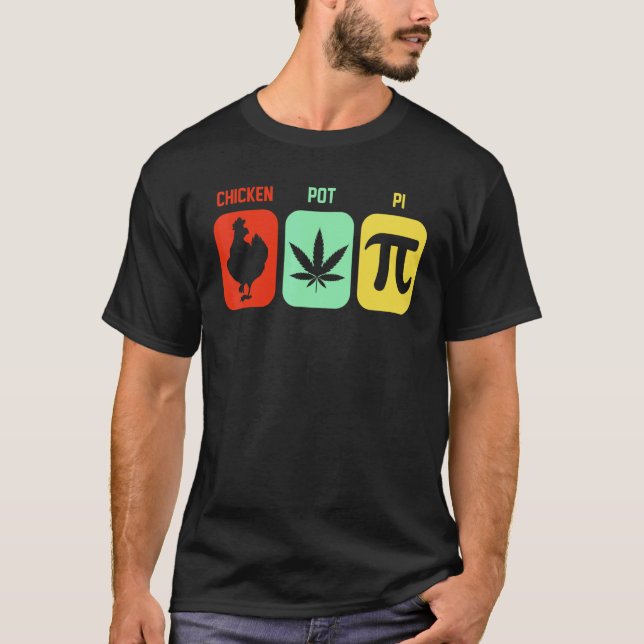 Chicken Pot Pie Three Of My Favorite Things Funny  T-Shirt (Front)