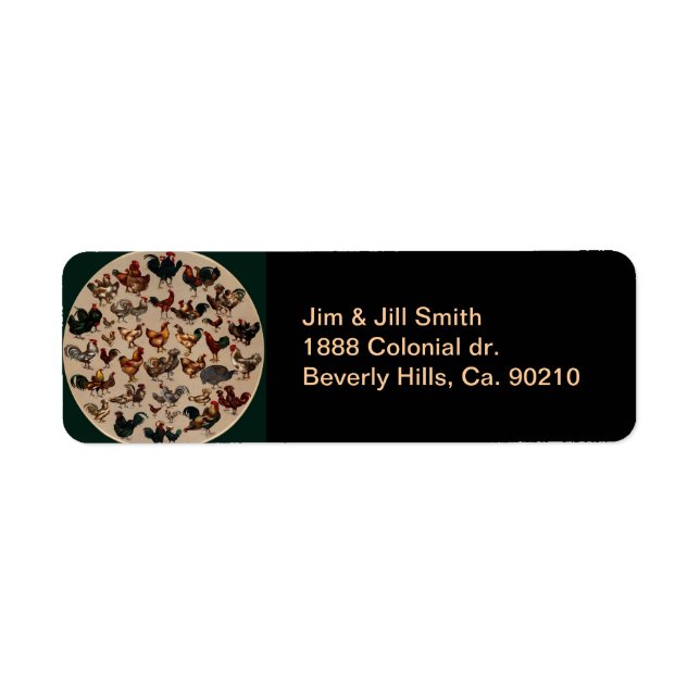 Chicken Poultry Of The World Label (Front)