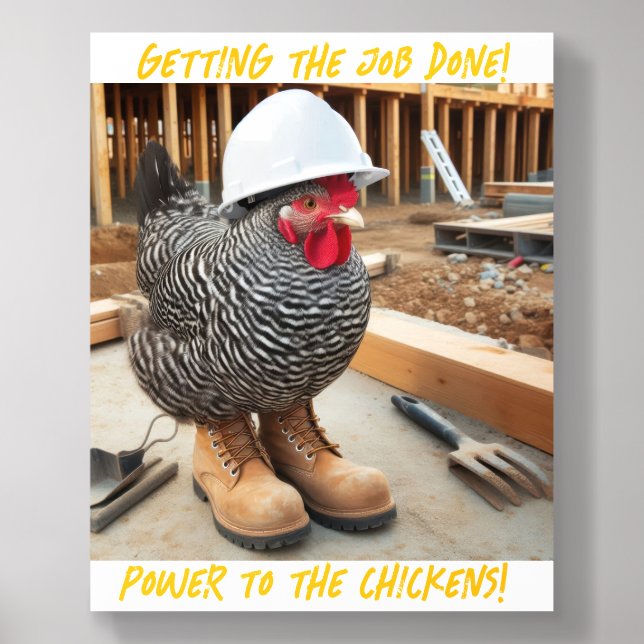 Chicken Power! Acrylic Photo Tile (Front Set)