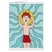 Chicken Pox Hives Cartoon Character Man (Front)