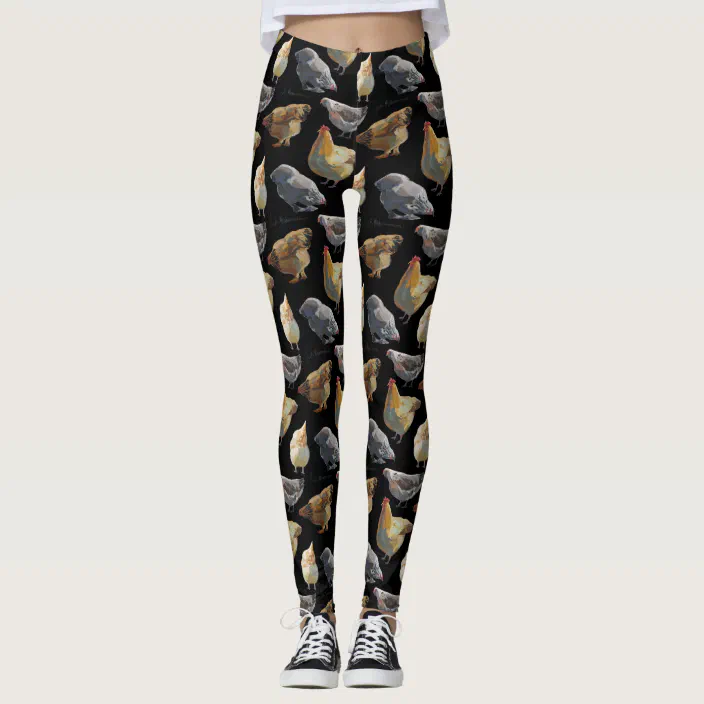 Chicken print leggings Clearance