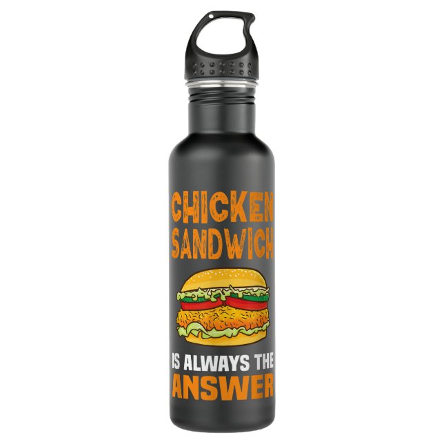 Chicken Pullet Wings Egg Poultry  Stainless Steel Water Bottle (Front)