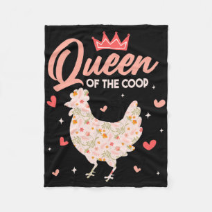 Chicken Queen Chicken Coop Hen Chicken Lover _1 Fleece Blanket