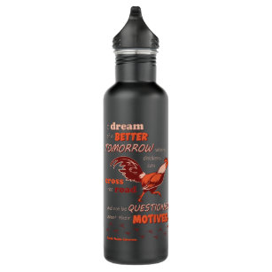 Chicken Quotation Stainless Water Bottle