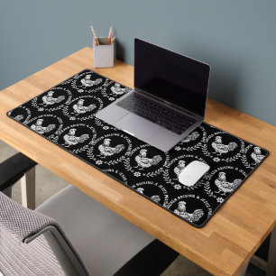 Chicken Raising & Jesus Praising Desk Mat