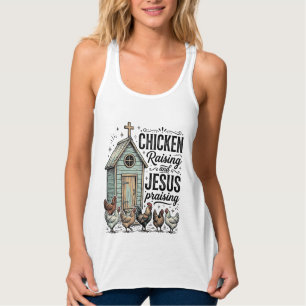 Chicken Raising Jesus Praising Vintage Farm Shirt