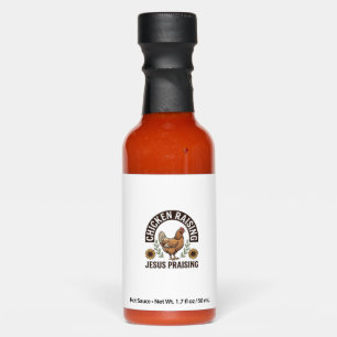 Chicken Raising Jesus Praising Vintage Farm Shirt_ Hot Sauces