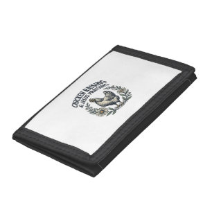Chicken Raising & Jesus Praising Vintage Hen Tri-fold Wallet
