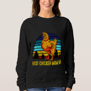 Chicken Retro Poultry Farmer Sweatshirt