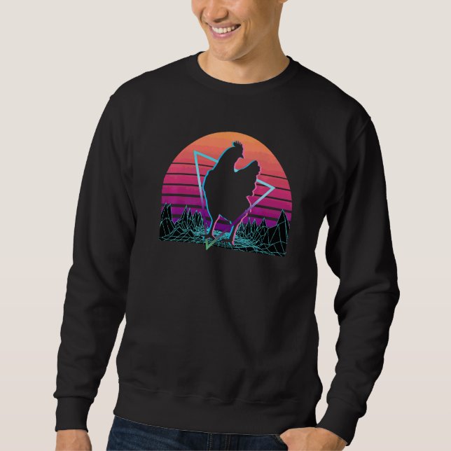 Chicken Retro Sweatshirt (Front)