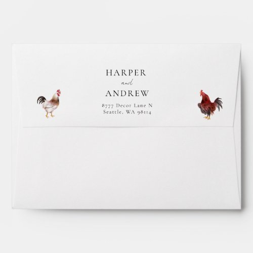 Chicken Return Address Envelope
