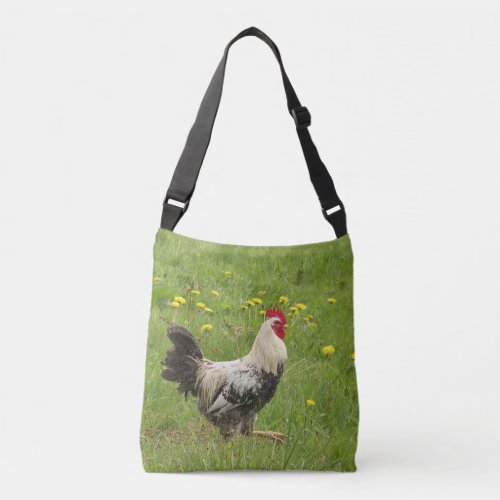 chicken rooster animal bird farm agriculture crossbody bag