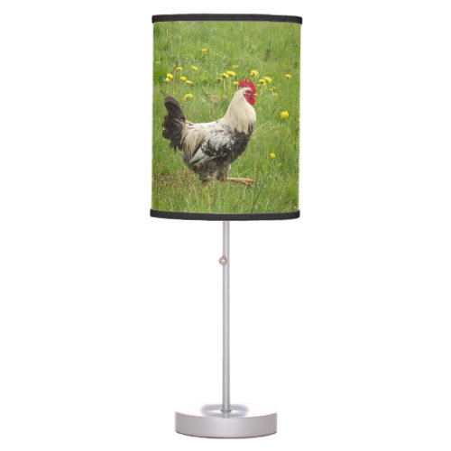 chicken rooster animal bird farm agriculture table lamp
