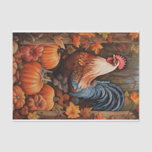 Chicken Rooster Art Vintage Decoupage Ephemera Tissue Paper