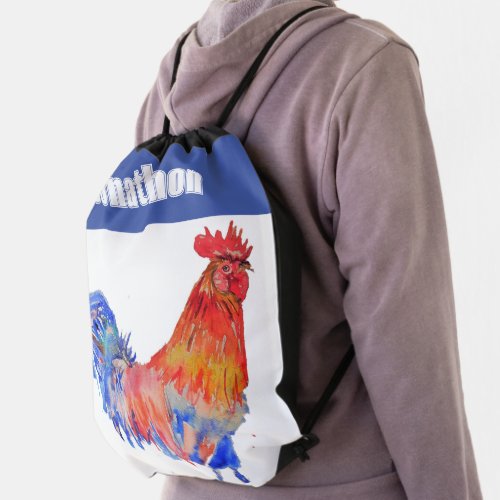Chicken Rooster Bird Kids Boys Name Backpack