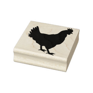 Chicken Rubber Stamp