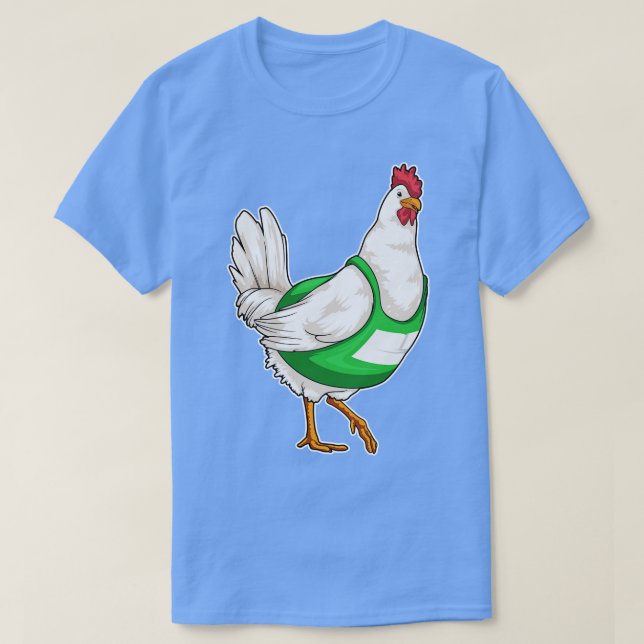 Chicken Runner Running Sports T-Shirt (Design Front)