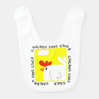 Chicken Says Cluck Bib