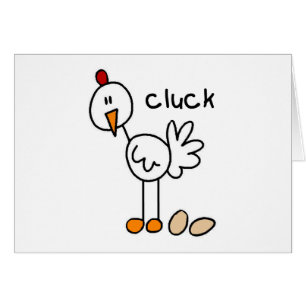 Chicken Says Cluck T-shirts and Gifts Cards