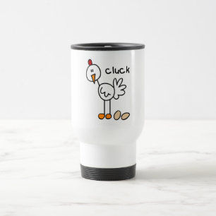 Chicken Says Cluck T-shirts and Gifts Travel Mug