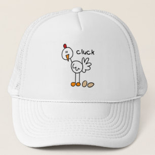 Chicken Says Cluck T-shirts and Gifts Trucker Hat