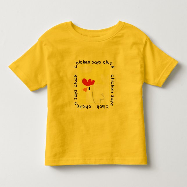 Chicken Says Cluck Tshirts and Gifts (Front)