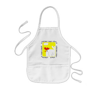 Chicken Says Cluck Tshirts and Gifts Kids' Apron