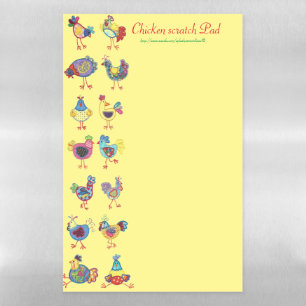"Chicken Scratch Pad" Magnetic Dry Erase Sheet