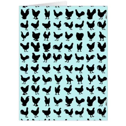 Chicken Silhouettes Cards (Front)