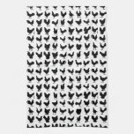 Chicken Silhouettes Towel at Zazzle