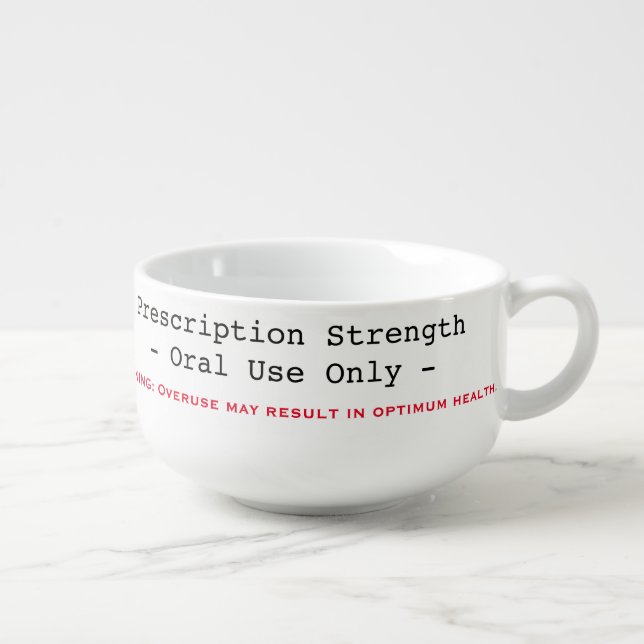 Chicken Soup Cold Remedy Top Secret Formula Funny Soup Mug (Left)