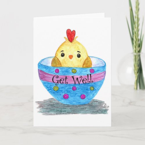 Chicken Soup Get Well Greeting Card